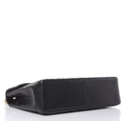 Chanel Caviar Quilted Jumbo Single Flap Black 4 of 13