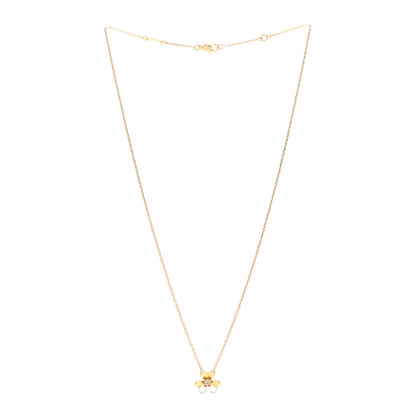 Van Cleef & Arpels 18K Yellow Gold Diamond Mini Frivole Pendant Necklace 3 of 6