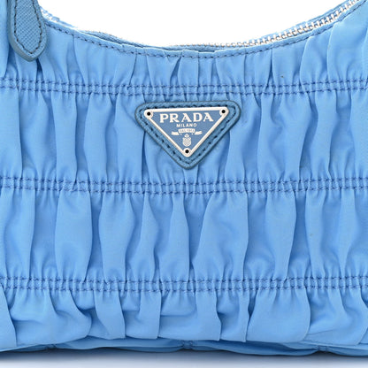 Prada Tessuto Nylon Gaufre Shoulder Bag Pervinca 9 of 11