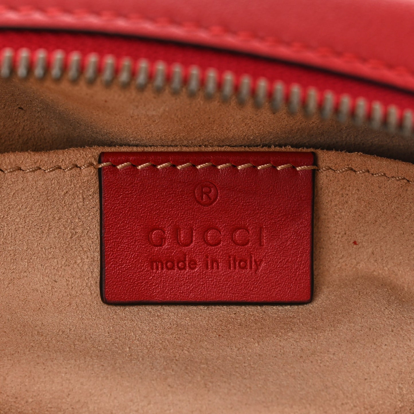 Calfskin Matelasse GG Marmont Belt Bag 85 34 Hibiscus Red