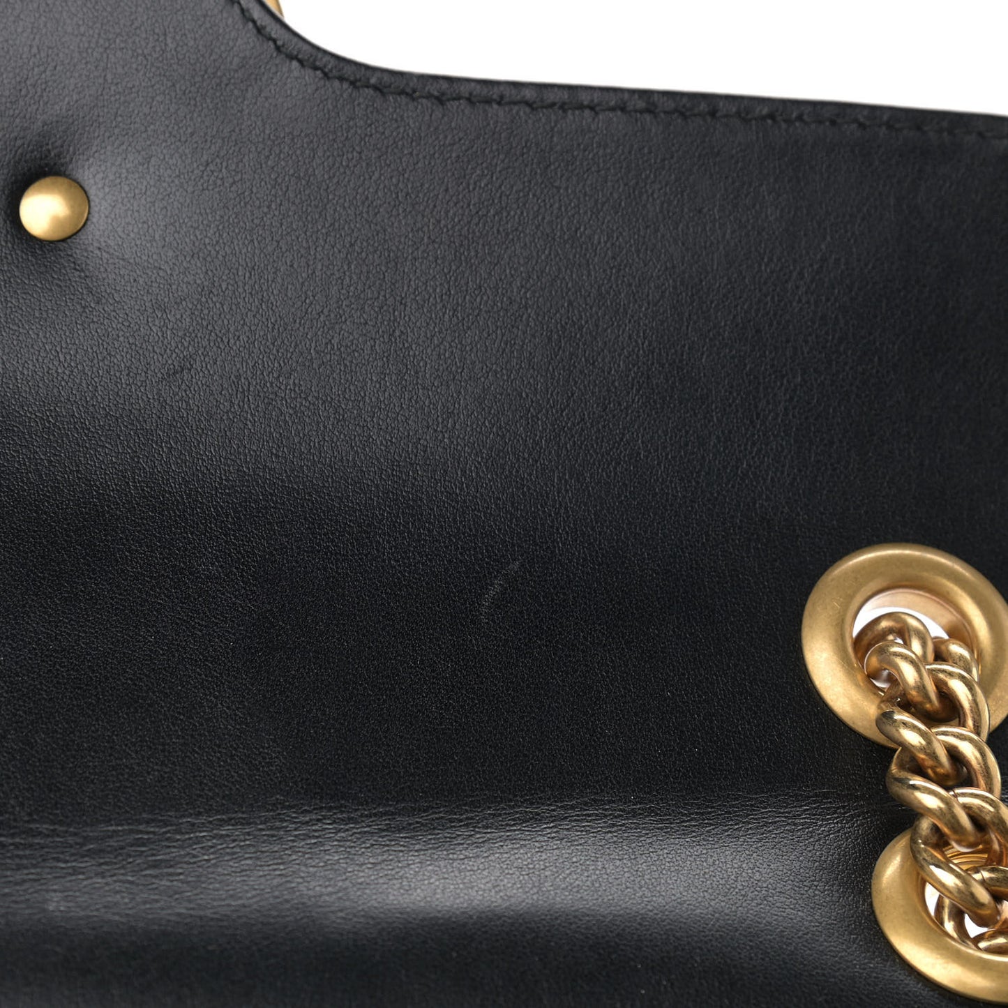 Calfskin Matelasse Small GG Marmont Shoulder Bag Black