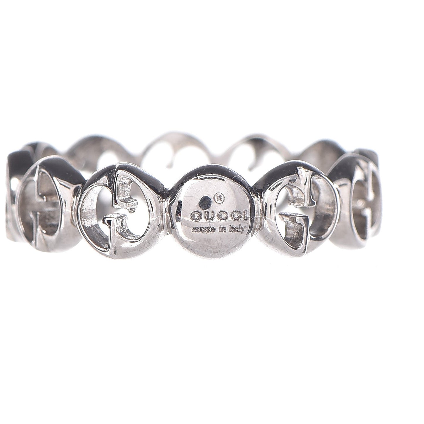 18K White Gold 5mm 1973 Band Ring 50 5.25