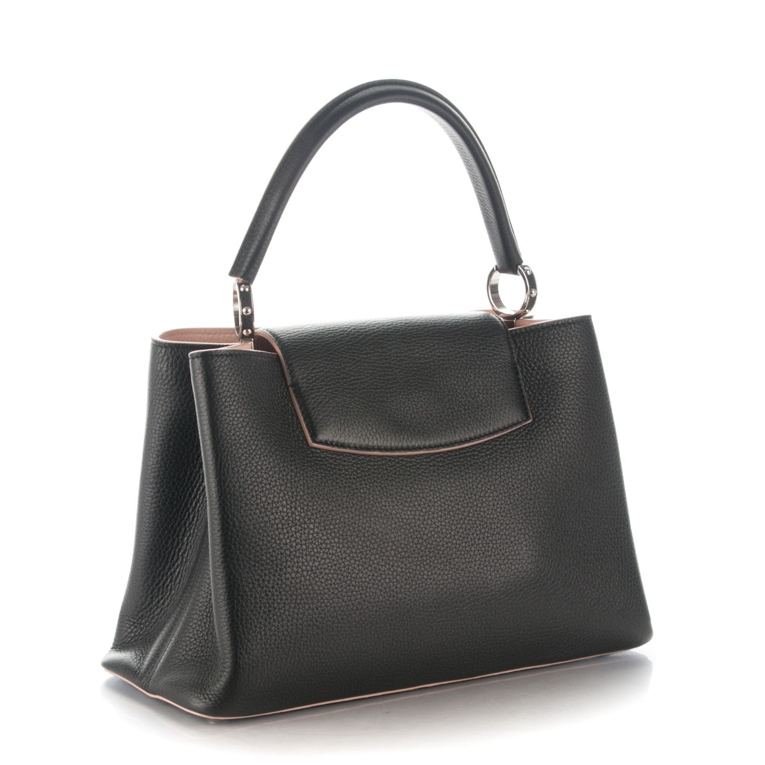 Louis Vuitton Taurillon Capucines MM Black Petale 2 of 15