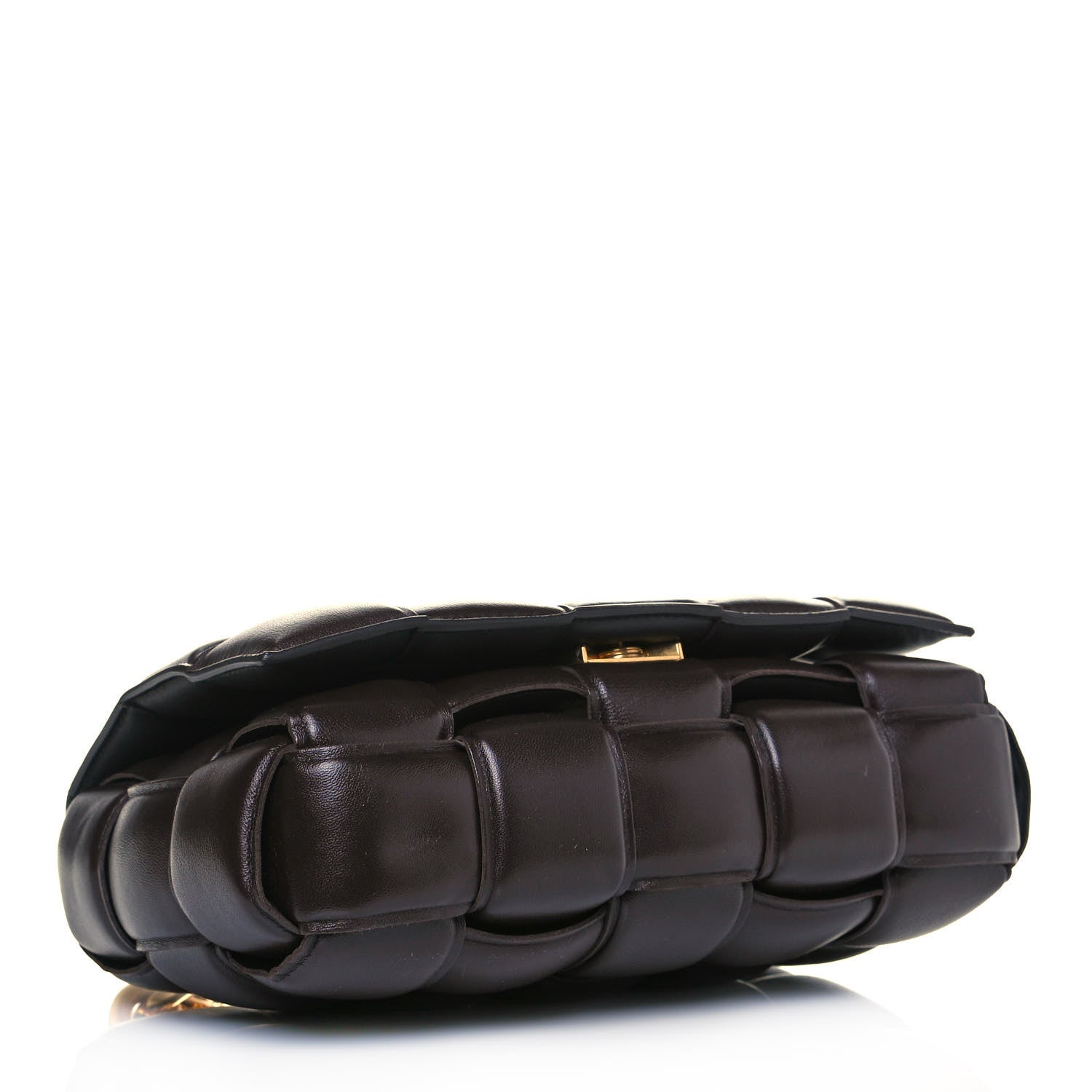 Bottega Veneta Lambskin Maxi Intreccio Padded Chain Cassette Crossbody Bag Black 3 of 10