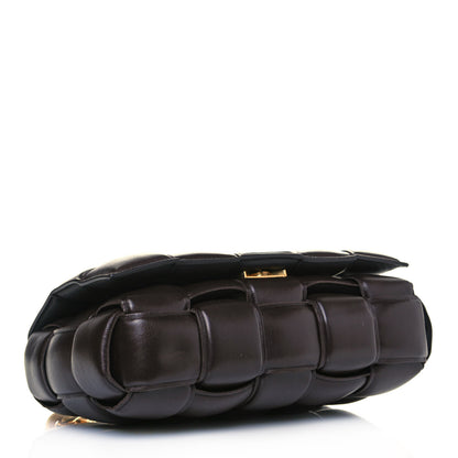 Bottega Veneta Lambskin Maxi Intreccio Padded Chain Cassette Crossbody Bag Black 3 of 10