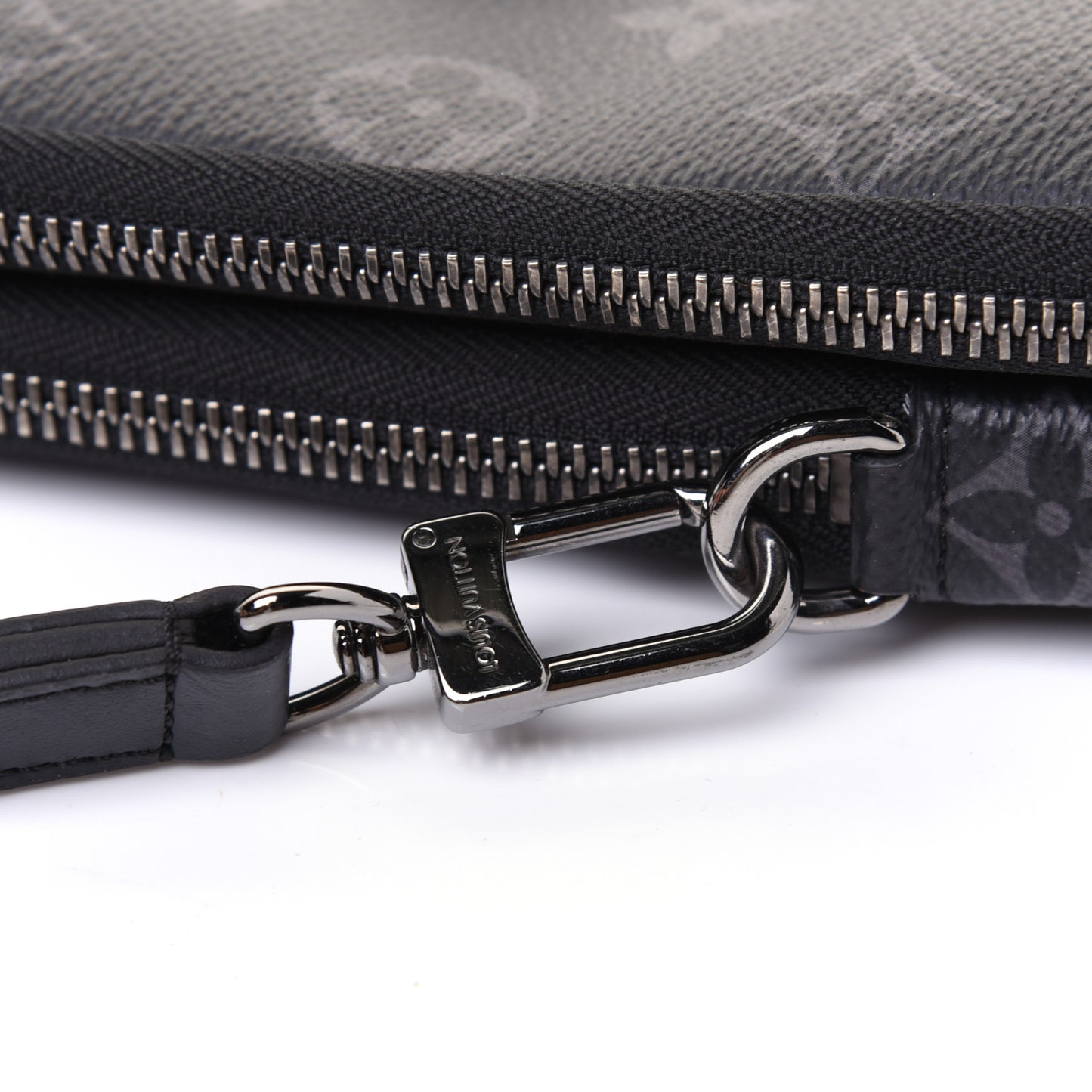 Monogram Eclipse Reverse Double Phone Pouch