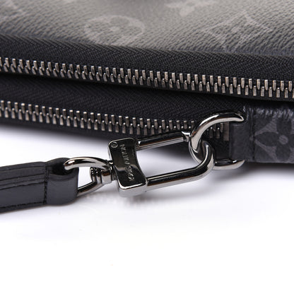 Louis Vuitton Monogram Eclipse Reverse Double Phone Pouch 16 of 18