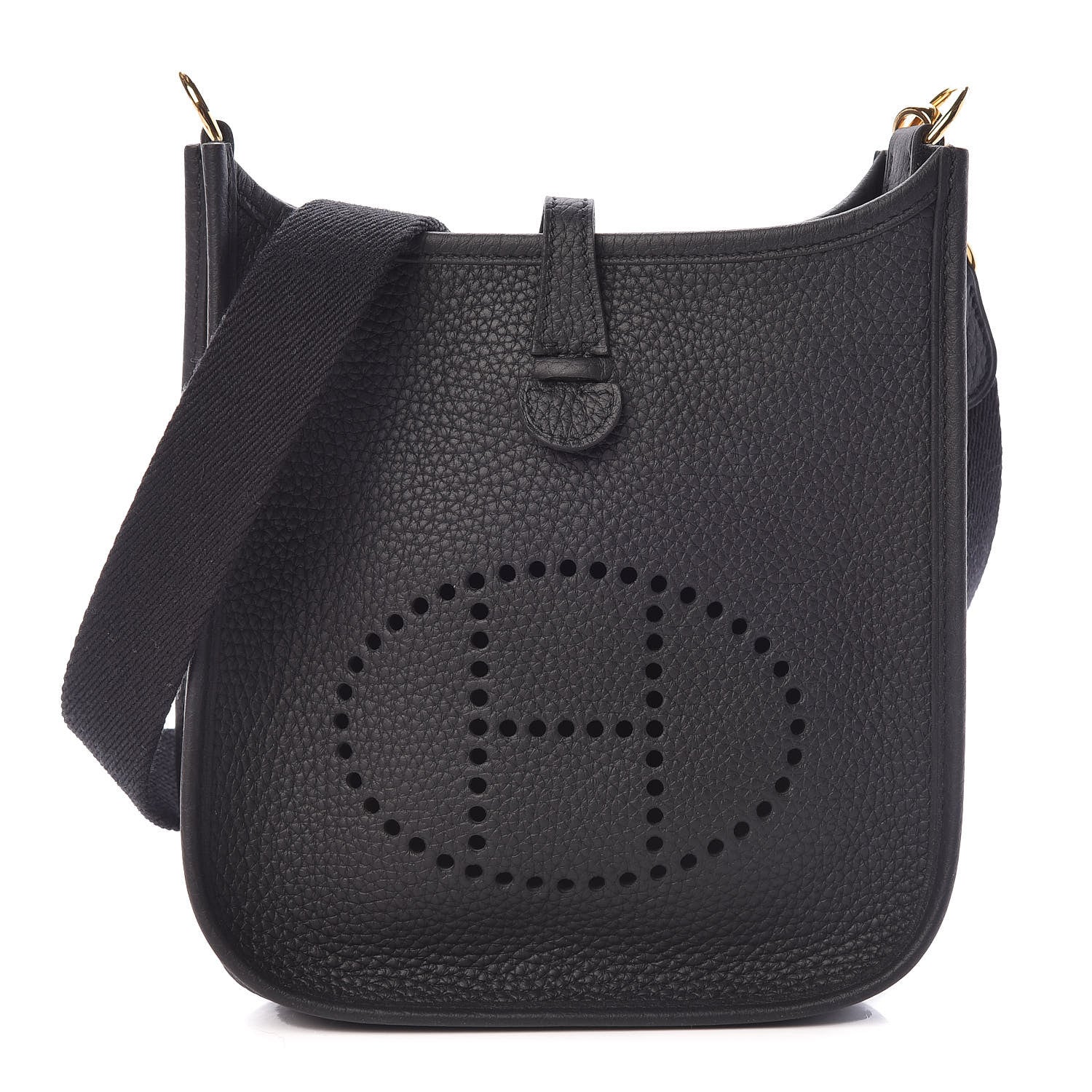 Hermes Taurillon Clemence Evelyne TPM Black 1 of 11