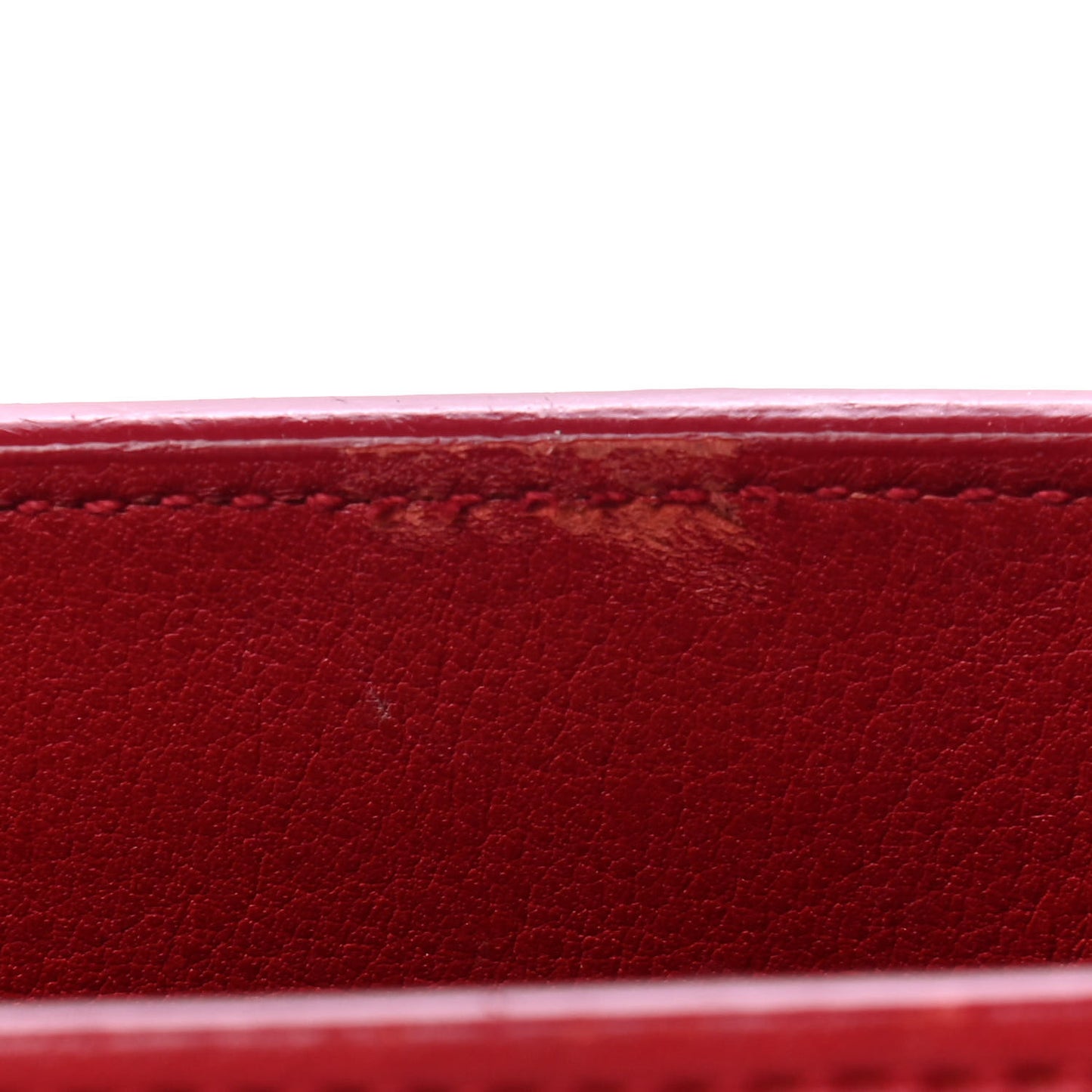 Calfskin Nano Sac De Jour Lipstick Red