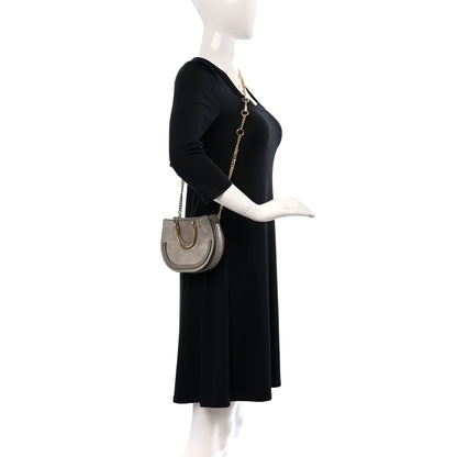 Chloe Calfskin Suede Medium Pixie Shoulder Bag Motty Grey 2 of 9