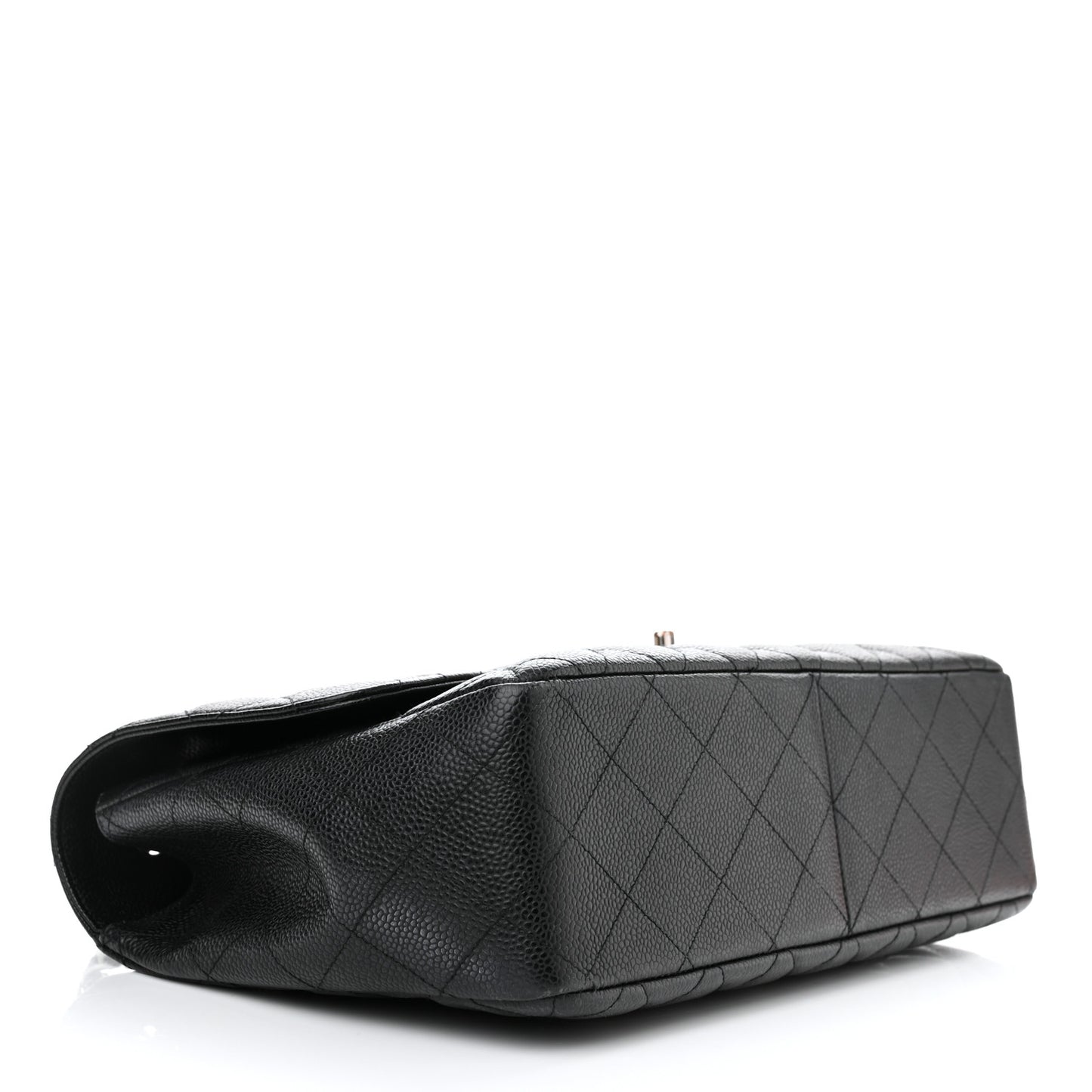 Caviar Quilted Jumbo Single Flap Black