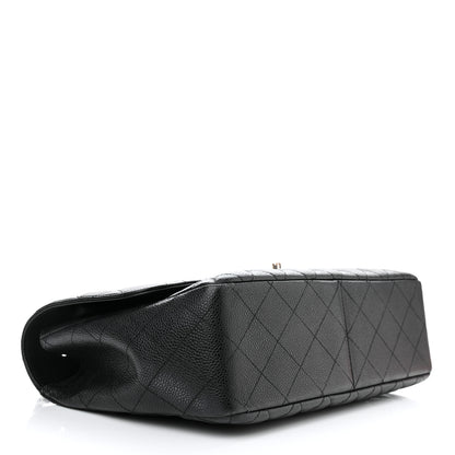 Chanel Caviar Quilted Jumbo Single Flap Black 4 of 19