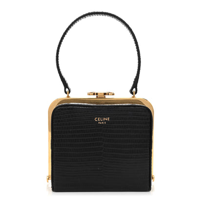 Celine Lizard Triomphe Minaudiere Black 1 of 10
