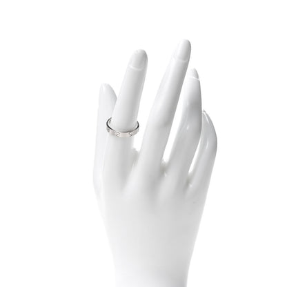 Cartier 18K White Gold 3.5mm LOVE Wedding Band Ring 56 7.5 2 of 4