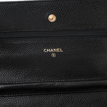 Chanel Caviar Quilted Wallet on Chain WOC Black 5 of 10