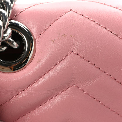 Gucci Calfskin Matelasse Small GG Marmont Shoulder Bag Wild Rose 9 of 9