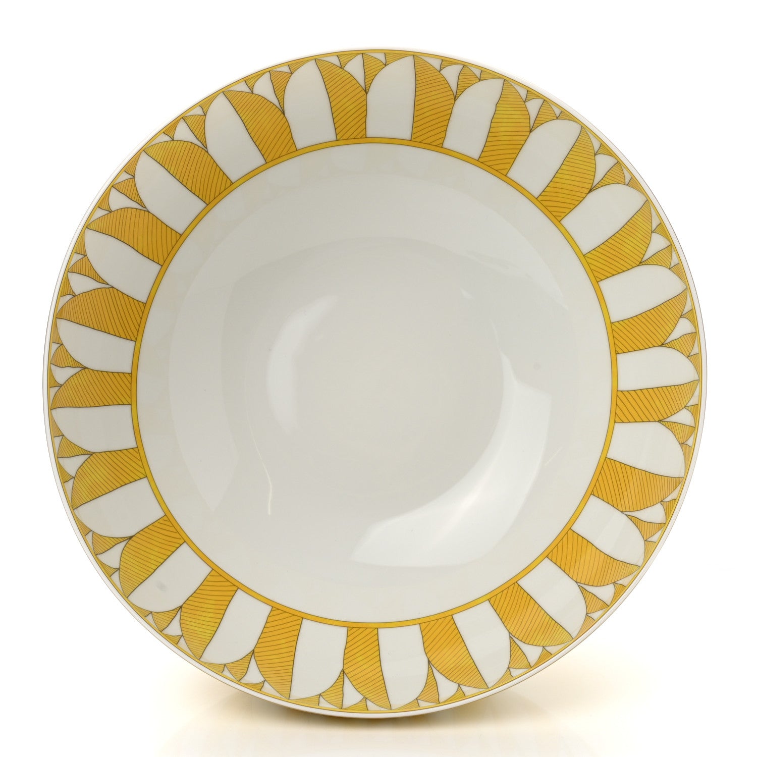 Hermes Porcelain Soleil d'Hermes Large Salad Bowl 2 of 7