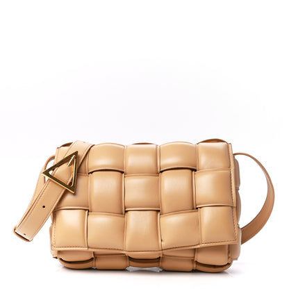 Bottega Veneta Nappa Maxi Intreccio Padded Cassette Crossbody Bag Almond 1 of 13