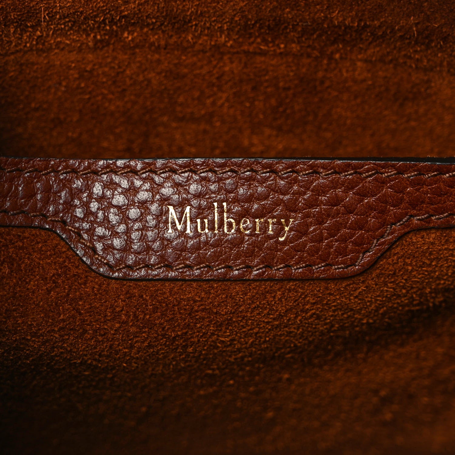 Mulberry Small Classic Grain Zipped Bayswater Oak 5 of 7
