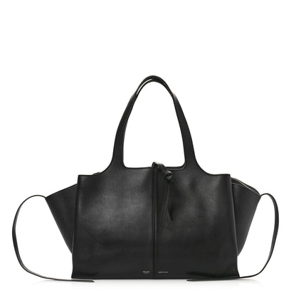 Celine Supple Natural Calfskin Medium Tri-Fold Bag Black 1 of 11