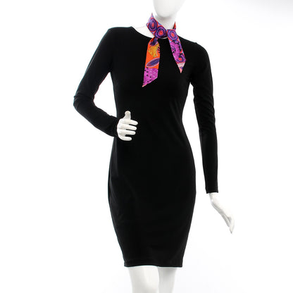 Hermes Silk The Savana Dance Twilly Capucine Violet Bleu 2 of 5