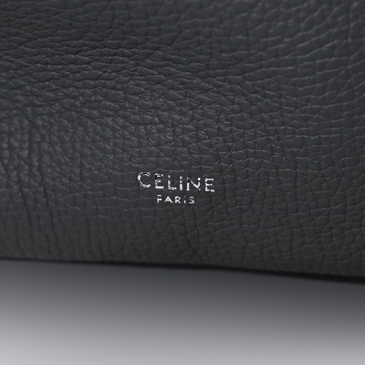 Supple Grained Calfskin Small Big Bag Grey