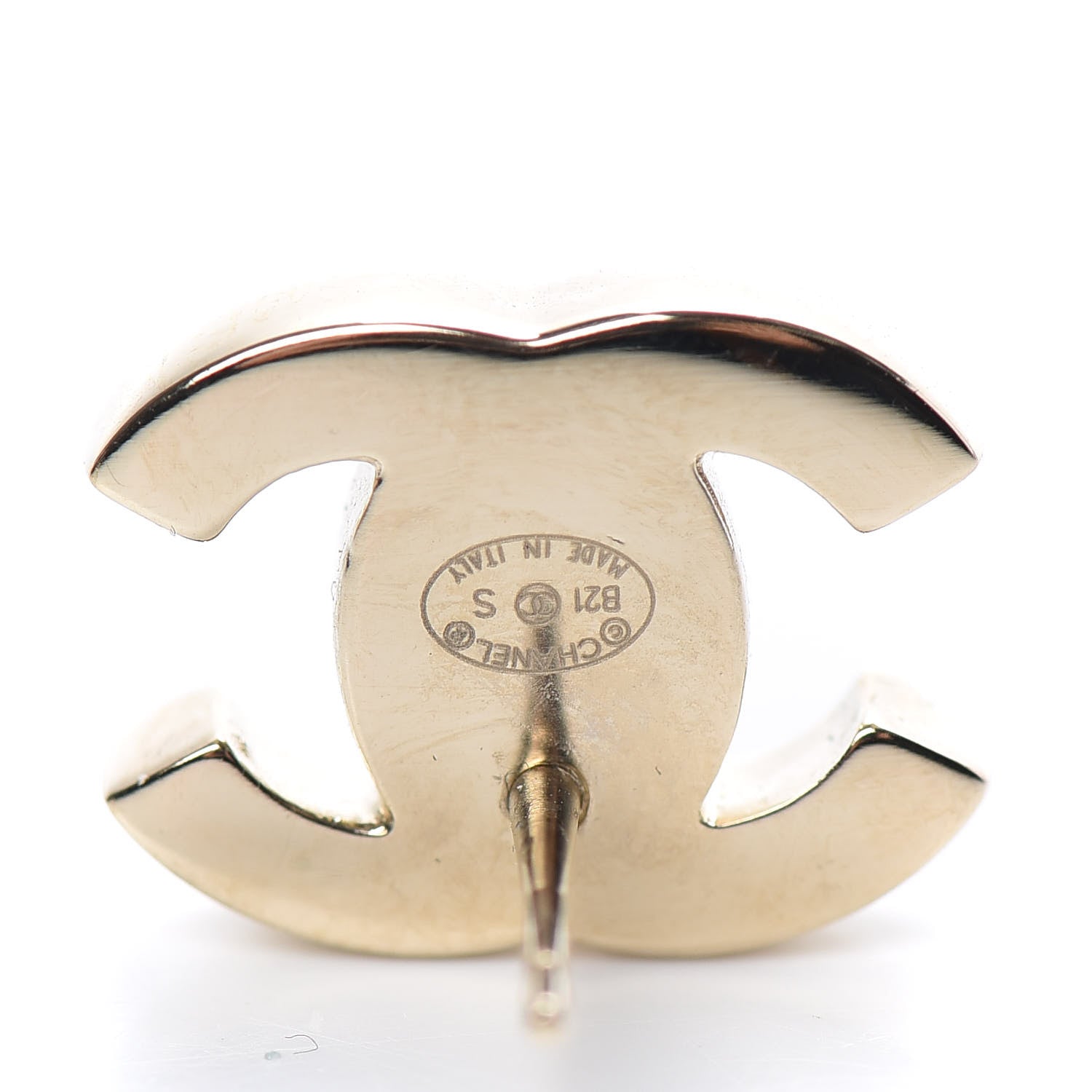 Chanel Metal CC Turnlock Earrings Gold 4 of 5