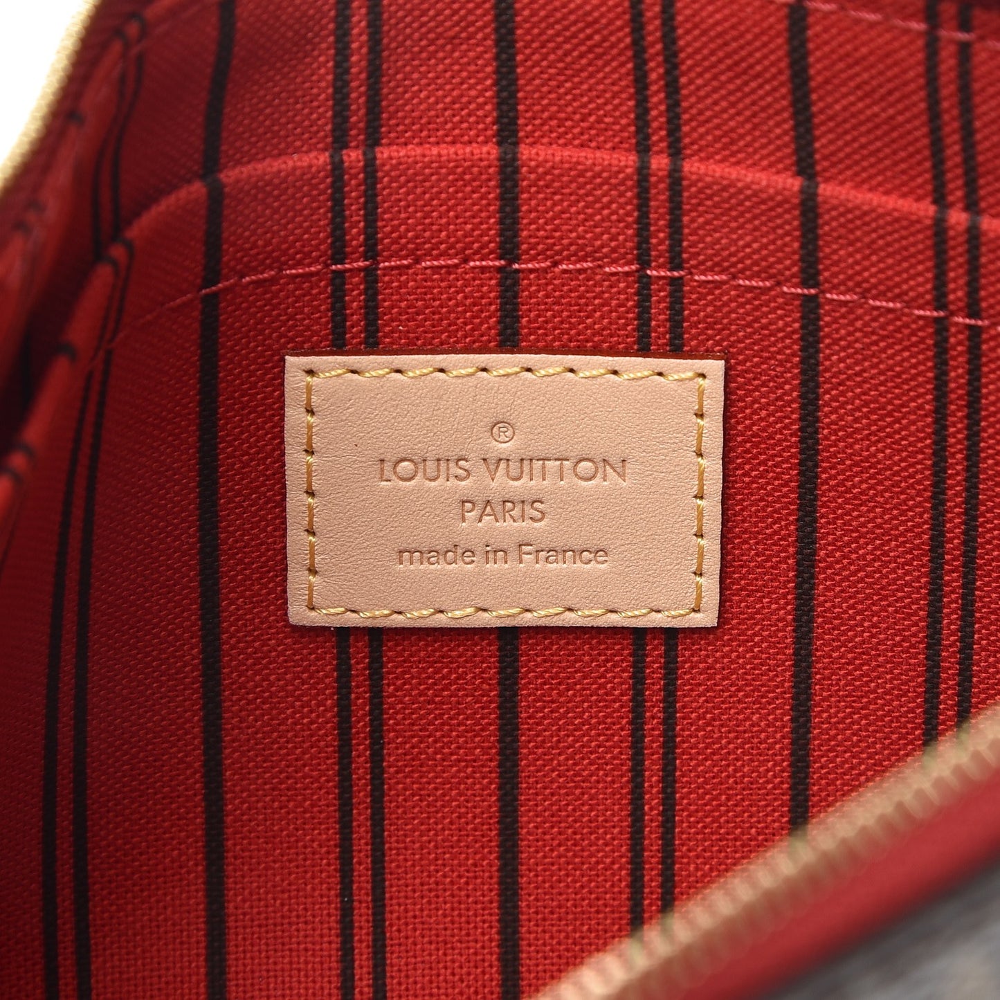 Monogram Neverfull MM GM Pochette Cherry