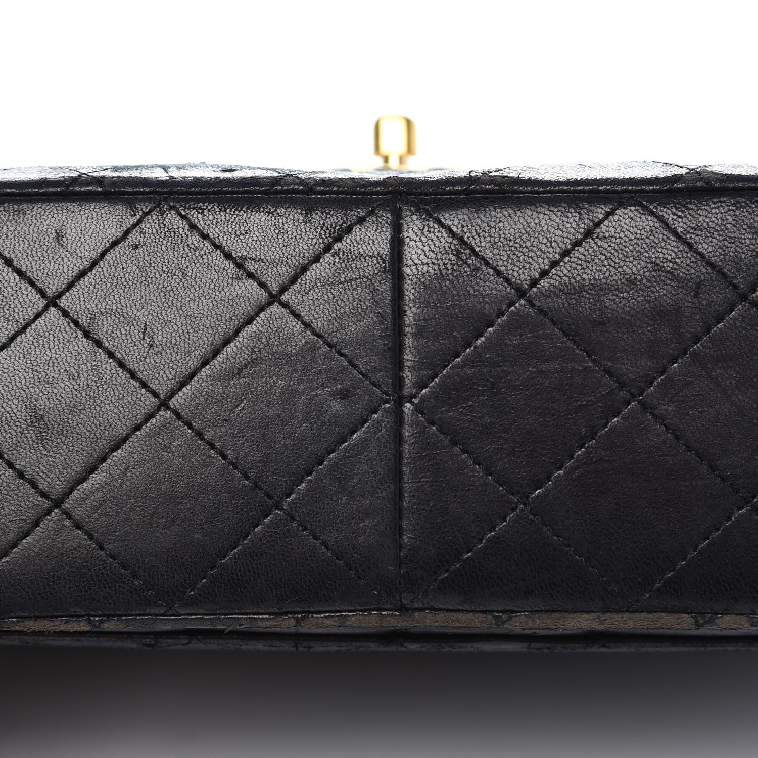 Chanel Lambskin Quilted Medium Double Flap Black 18 of 19