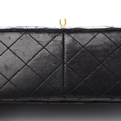 Chanel Lambskin Quilted Medium Double Flap Black 18 of 19