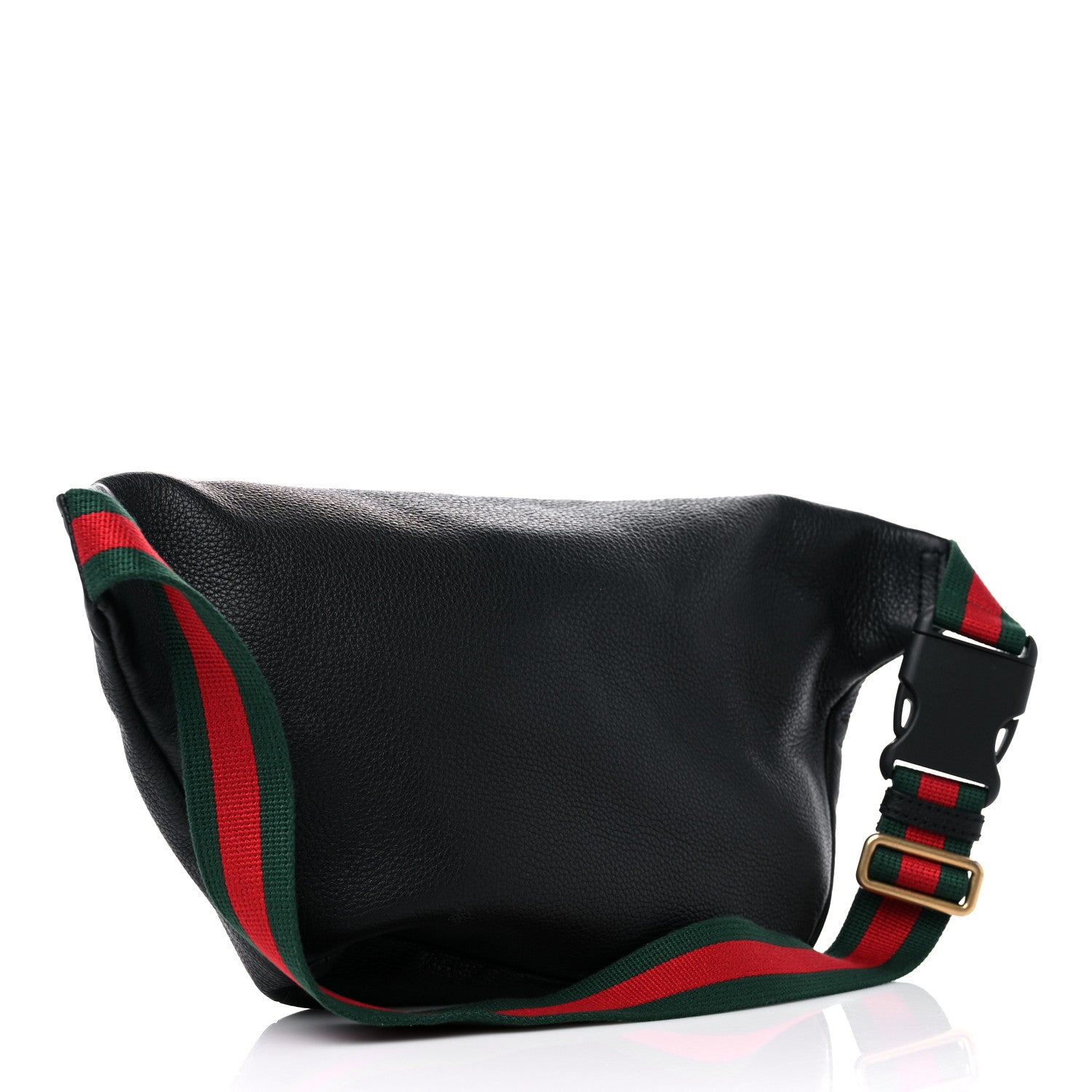 Gucci Grained Calfskin Logo Belt Bag Black 3 of 9