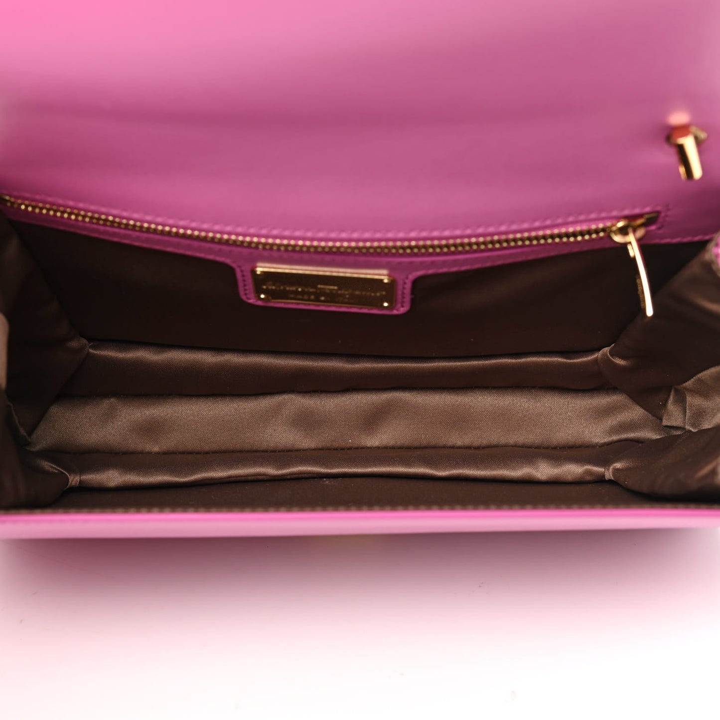 Stitched Calfskin Medium Ginny Shoulder Bag Pink