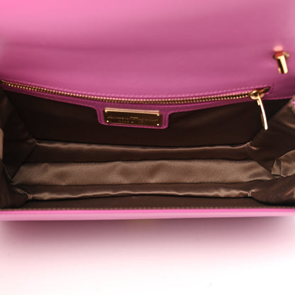 Salvatore Ferragamo Stitched Calfskin Medium Ginny Shoulder Bag Pink 5 of 11