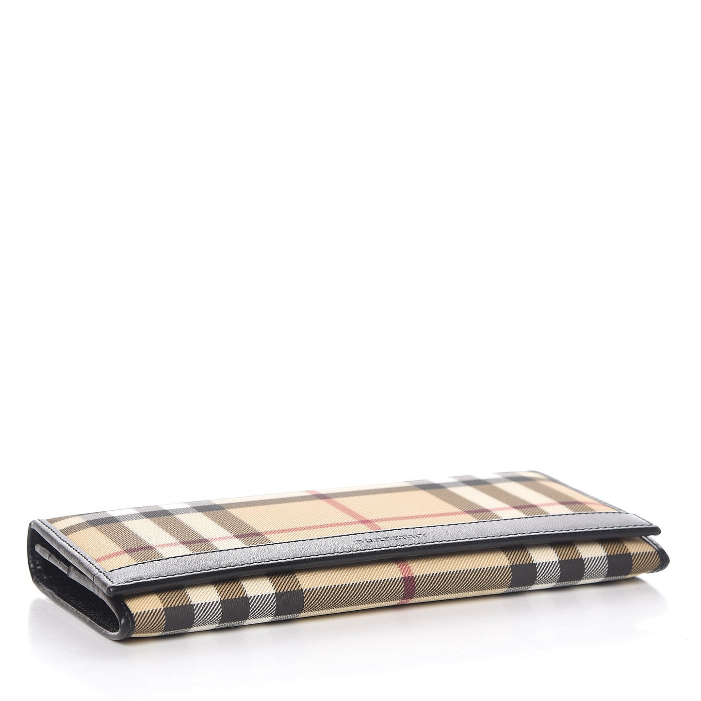 House Check Continental Wallet Black