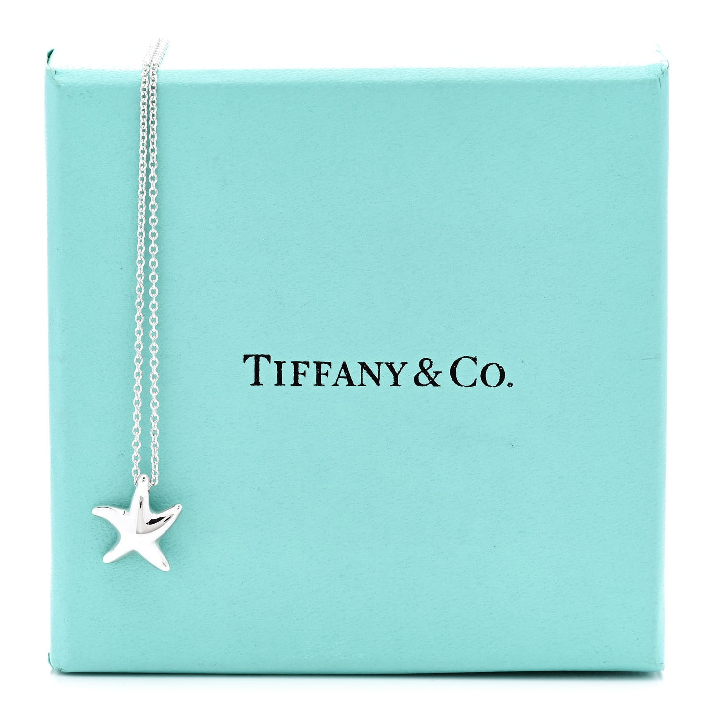 Sterling Silver 12mm Elsa Peretti Starfish Pendant Necklace