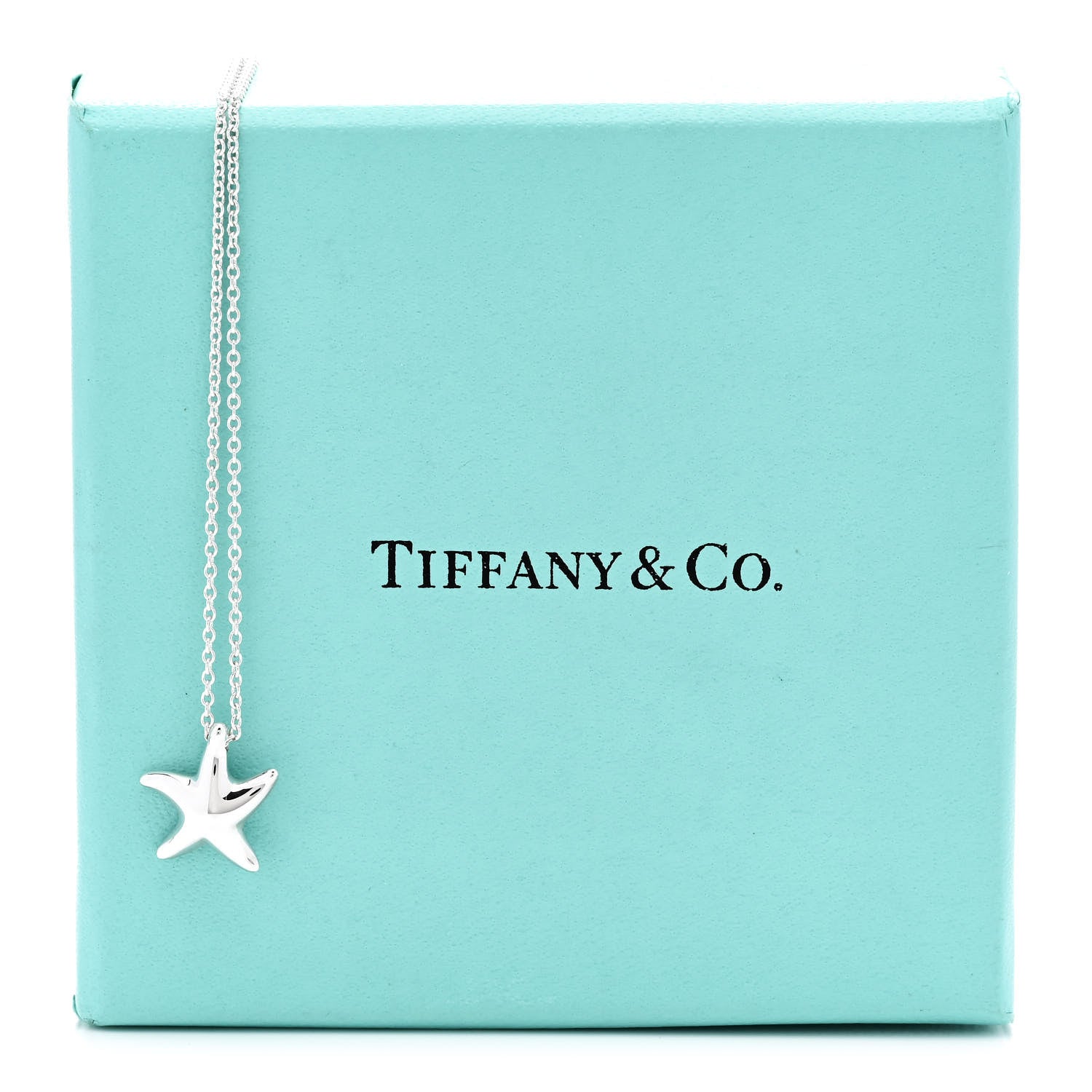 Tiffany Sterling Silver 12mm Elsa Peretti Starfish Pendant Necklace 6 of 6