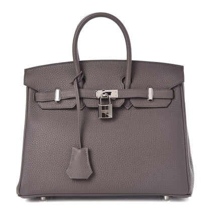 Hermes Togo Birkin 25 Etain 1 of 37