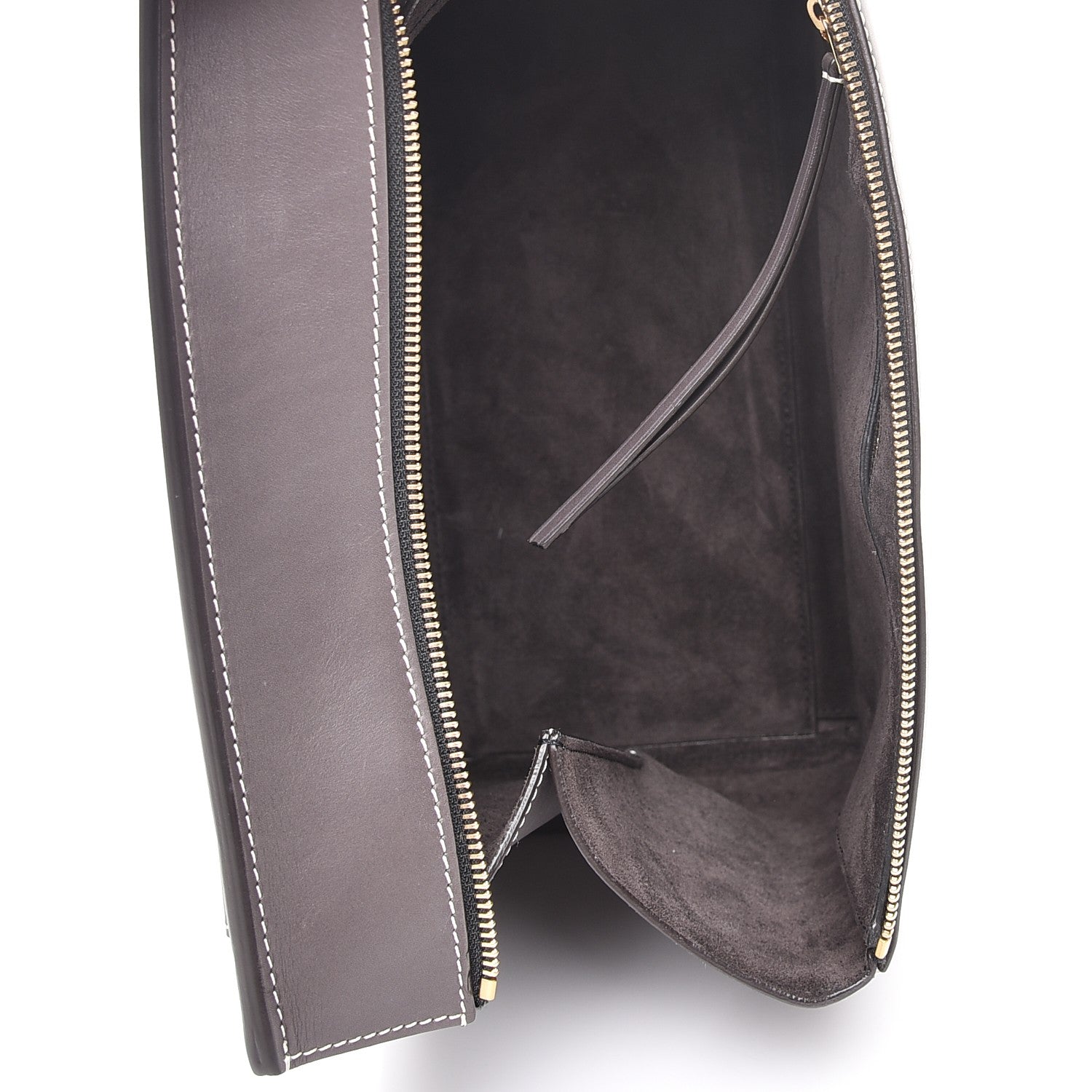 Celine Smooth Calfskin Medium Edge Shoulder Bag Grey 5 of 8