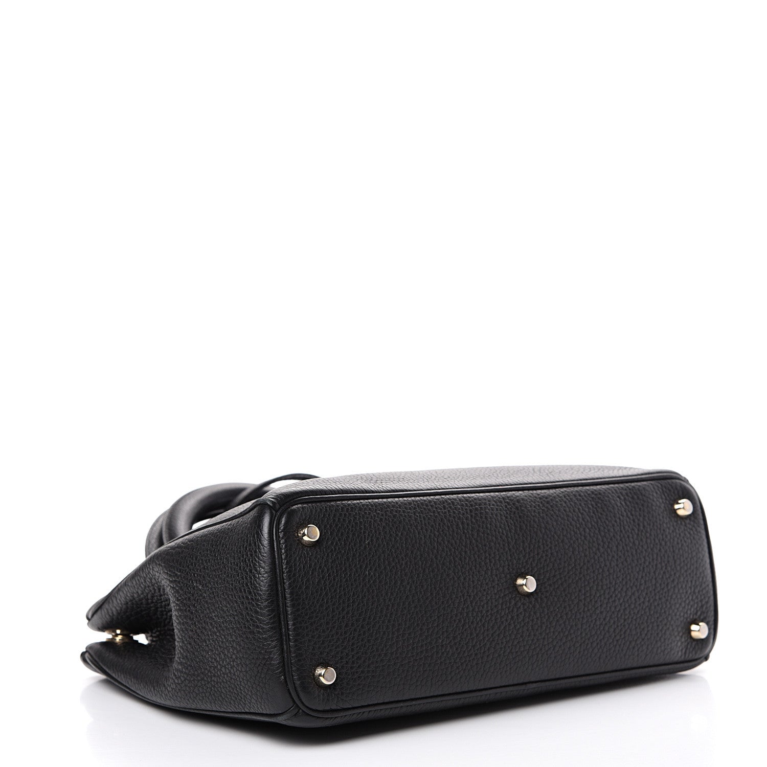 Christian Dior Bullcalf Medium Diorissimo Tote Black Rose Indien 4 of 14