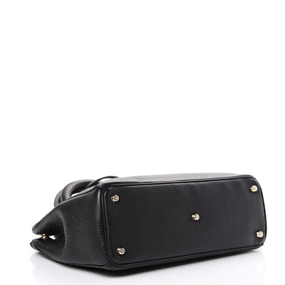 Christian Dior Bullcalf Medium Diorissimo Tote Black Rose Indien 4 of 14