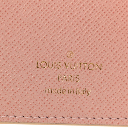 Louis Vuitton Damier Azur Victorine Wallet Rose Ballerine 6 of 9