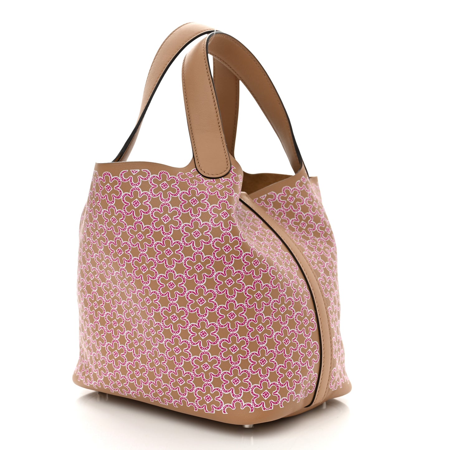 Swift Lucky Daisy Picotin Lock 18 PM Chai Rose White