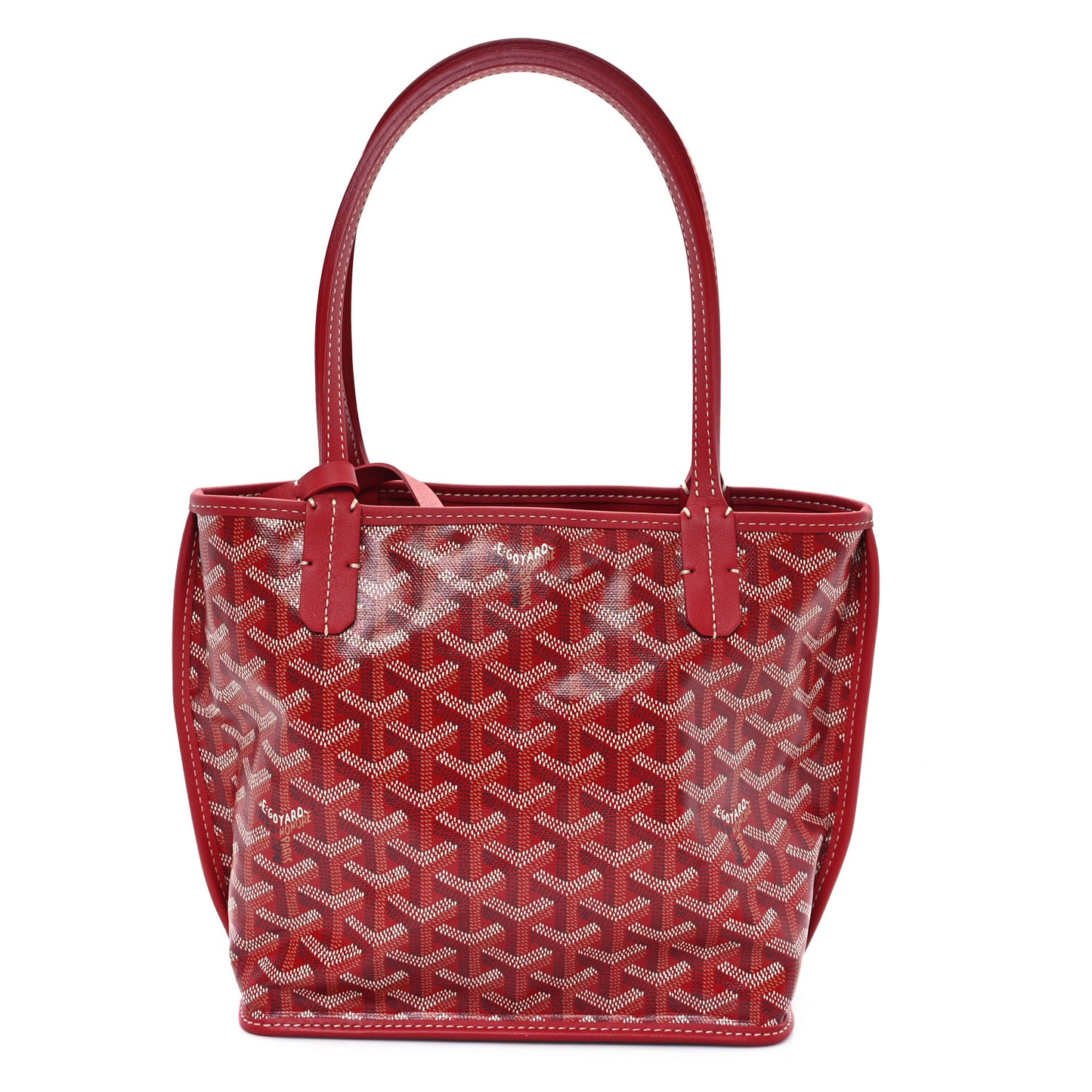 Goyardine Reversible Mini Anjou Red