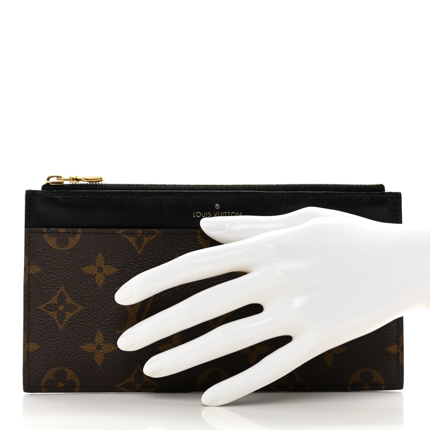 Monogram Slim Purse Black