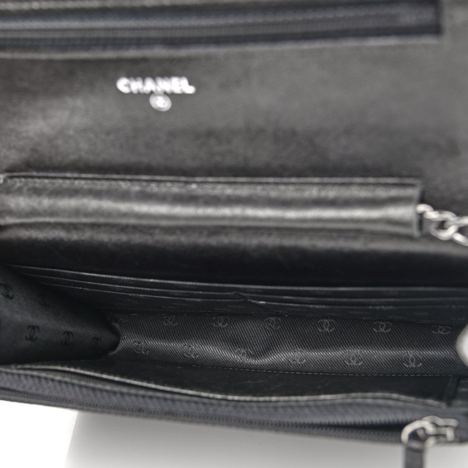 Chanel Goatskin Wallet on Chain WOC Black 4 of 12