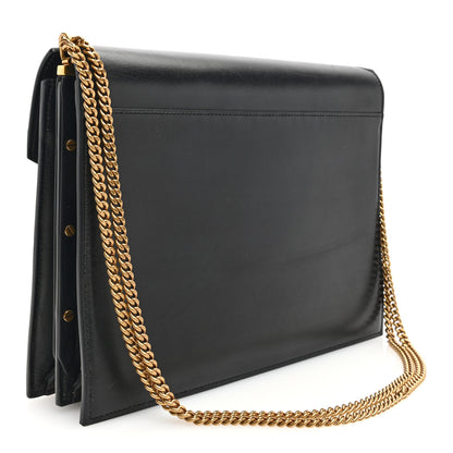 Saint Laurent Smooth Calfskin Monogram Cassandra Clasp Bag Black 3 of 9