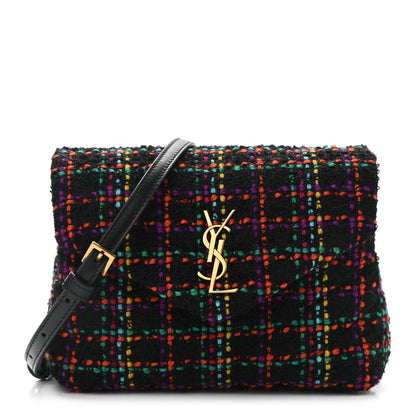 Saint Laurent Tweed Toy Loulou Shoulder Bag Black 1 of 11