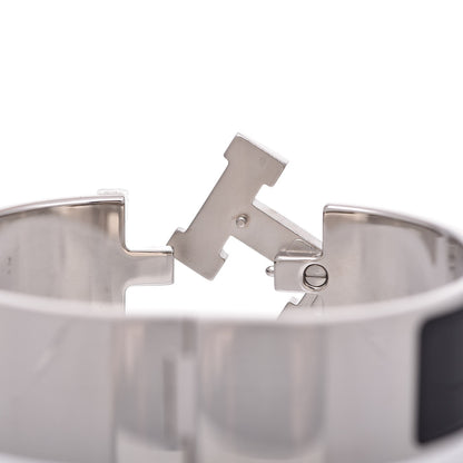 Hermes Enamel Wide Clic Clac H Bracelet GM Black 5 of 5