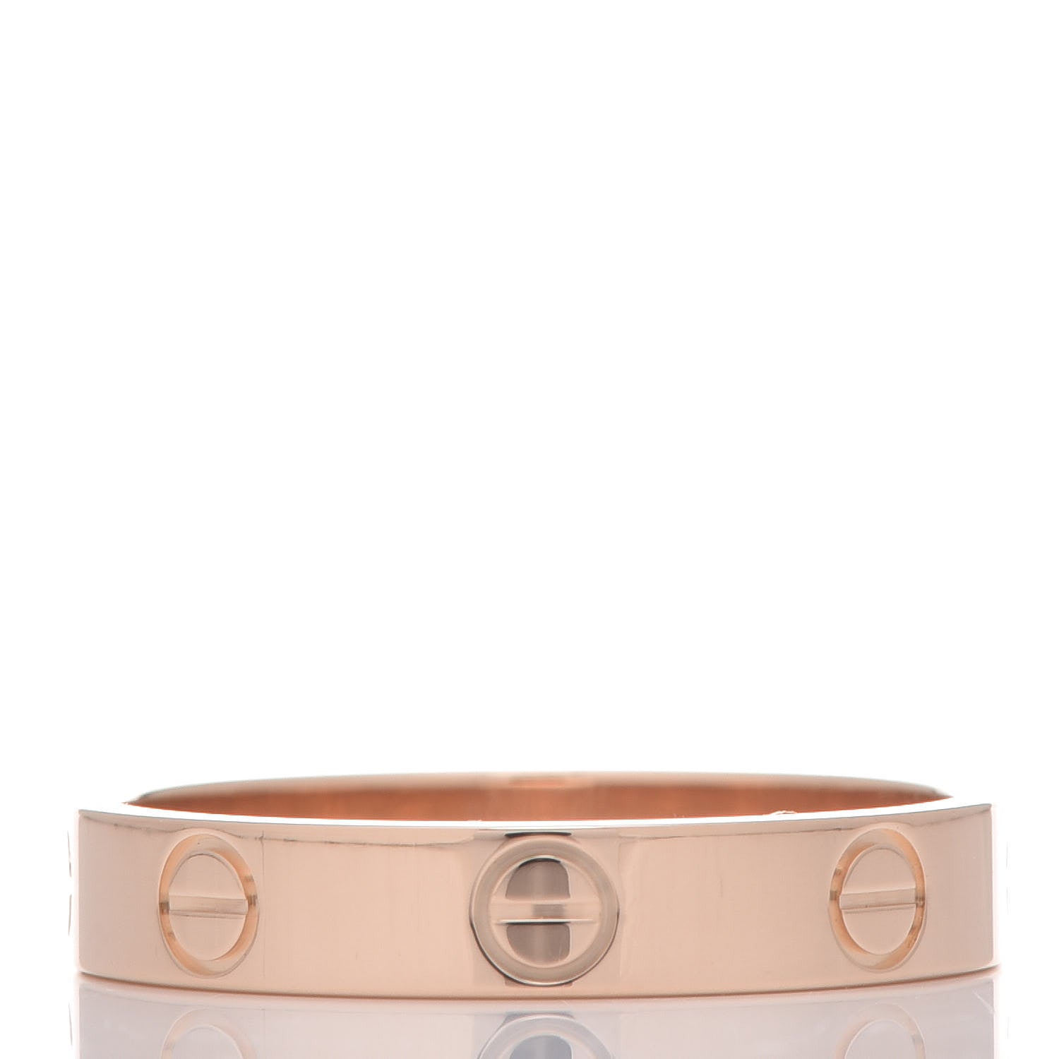 Cartier 18K Pink Gold 3.5mm LOVE Wedding Band Ring 55 7.25 3 of 5