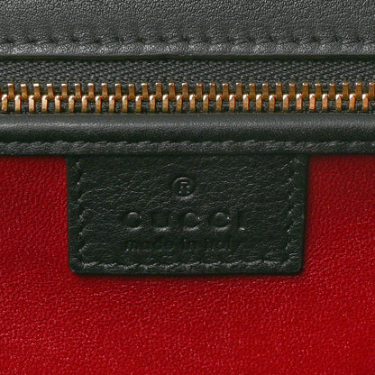Gucci Skipper Calf Web Medium Bamboo 1947 Top Handle Bag Black 6 of 9
